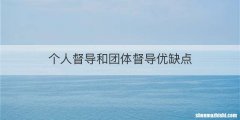 个人督导和团体督导优缺点
