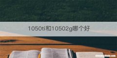 1050ti和10502g哪个好