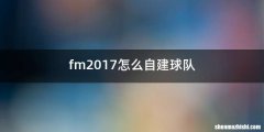 fm2017怎么自建球队