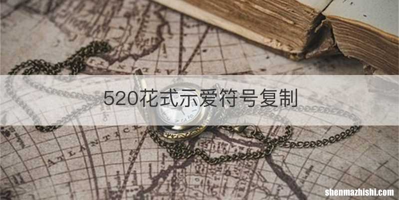 520花式示爱符号复制