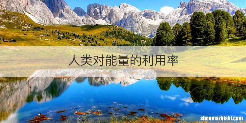 人类对能量的利用率