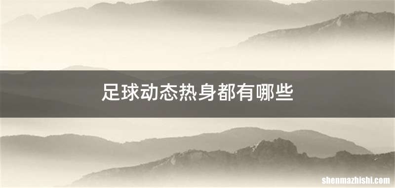 足球动态热身都有哪些