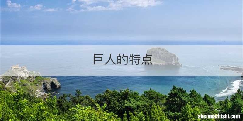 巨人的特点