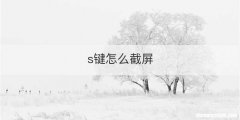 s键怎么截屏
