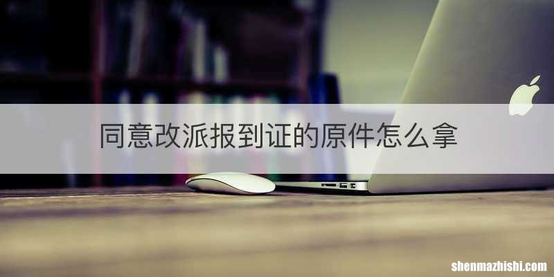 同意改派报到证的原件怎么拿