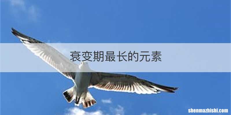 衰变期最长的元素