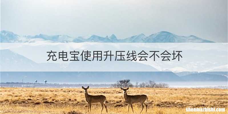 充电宝使用升压线会不会坏