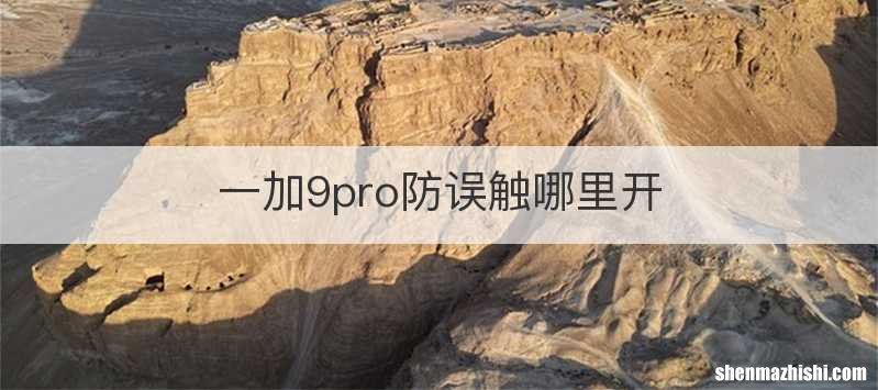 一加9pro防误触哪里开