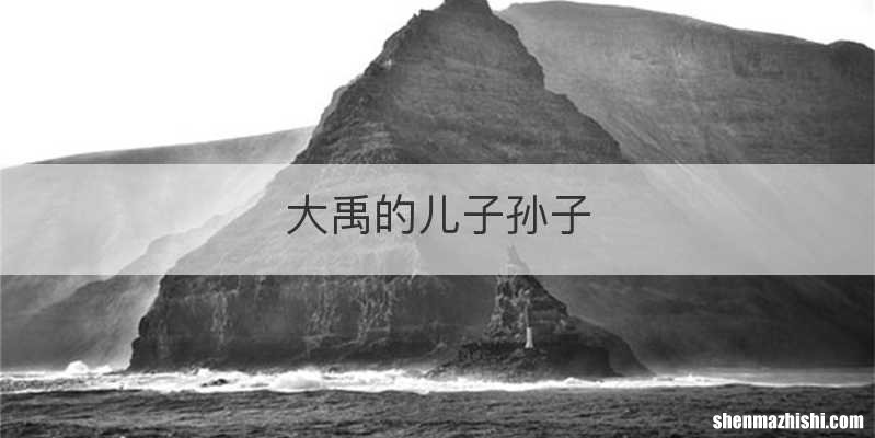 大禹的儿子孙子