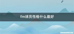 fm球员性格什么最好