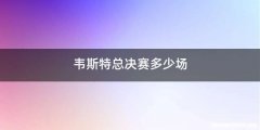 韦斯特总决赛多少场