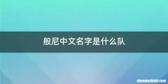 般尼中文名字是什么队