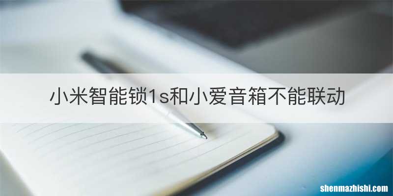 小米智能锁1s和小爱音箱不能联动