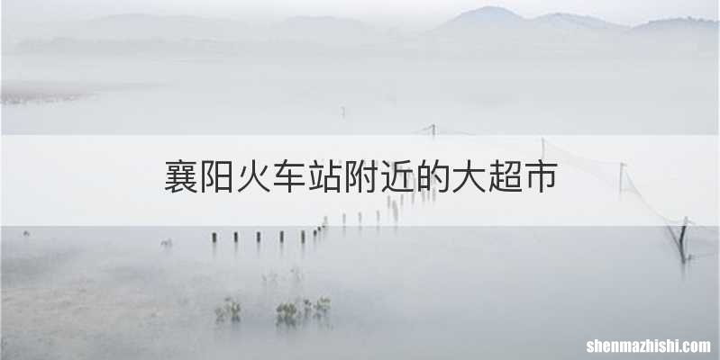 襄阳火车站附近的大超市