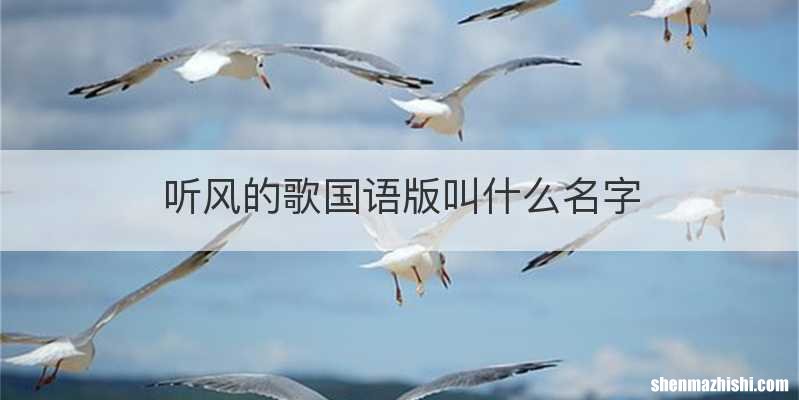 听风的歌国语版叫什么名字