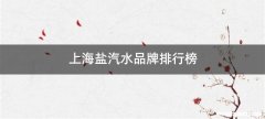上海盐汽水品牌排行榜