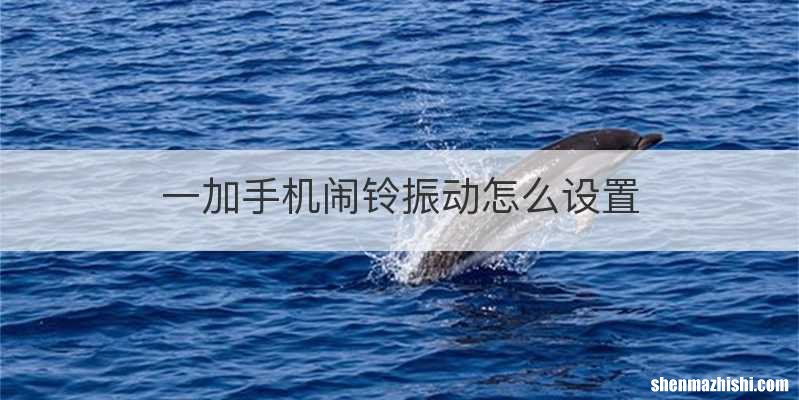 一加手机闹铃振动怎么设置