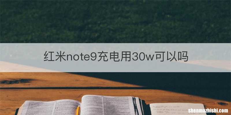 红米note9充电用30w可以吗