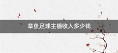 章鱼足球主播收入多少钱