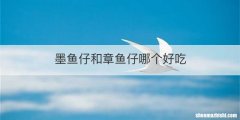 墨鱼仔和章鱼仔哪个好吃