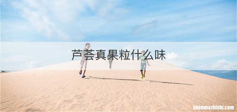 芦荟真果粒什么味