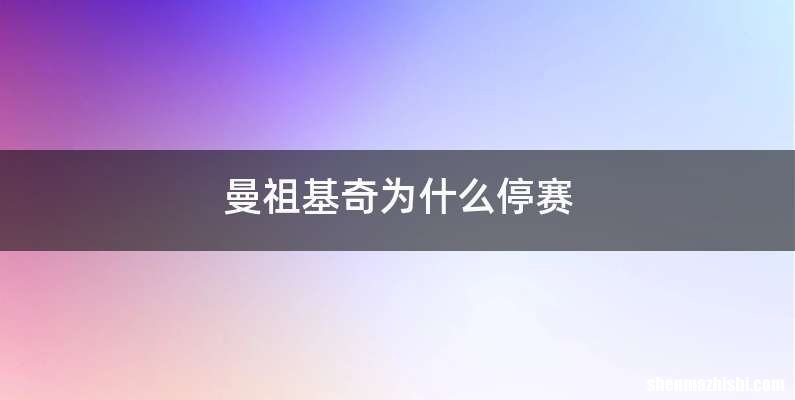 曼祖基奇为什么停赛