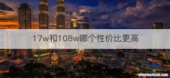 17w和108w哪个性价比更高
