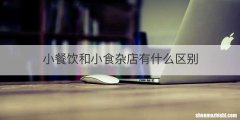 小餐饮和小食杂店有什么区别