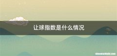 让球指数是什么情况