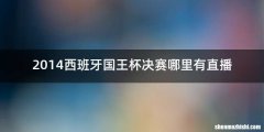 2014西班牙国王杯决赛哪里有直播