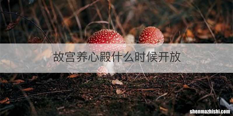 故宫养心殿什么时候开放