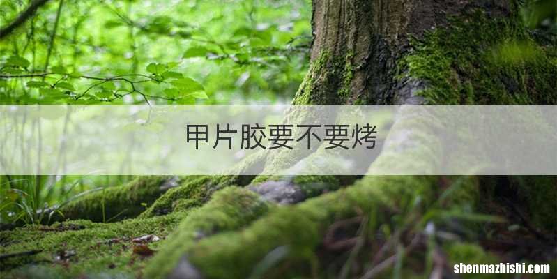 甲片胶要不要烤