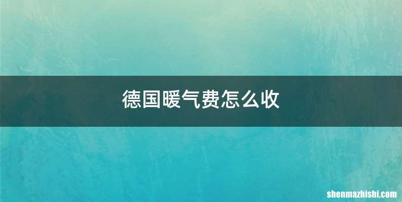 德国暖气费怎么收