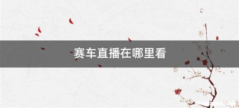 赛车直播在哪里看