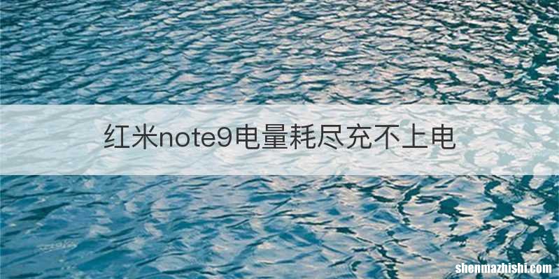 红米note9电量耗尽充不上电