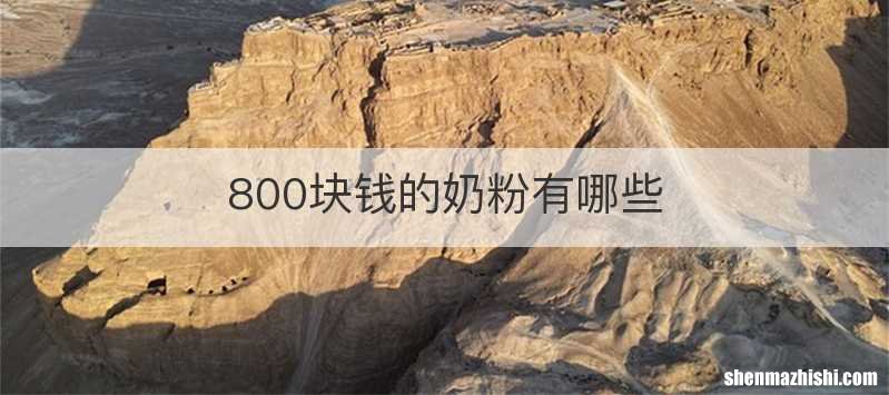 800块钱的奶粉有哪些