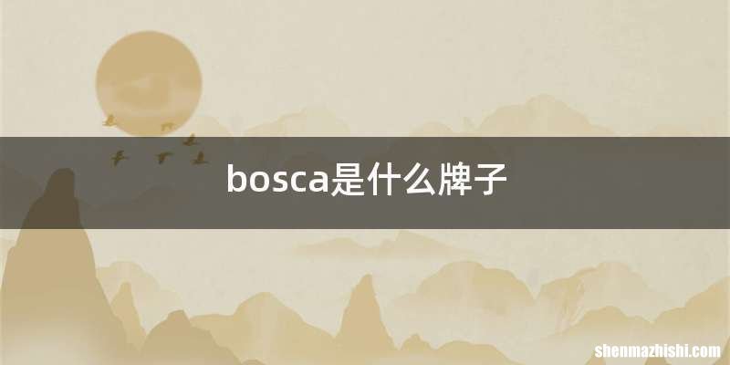 bosca是什么牌子