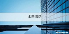 水田情话