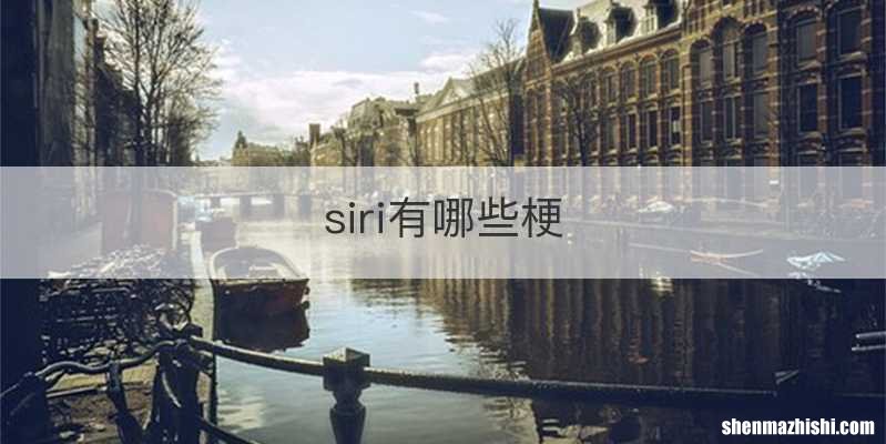 siri有哪些梗