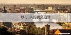 以r开头的实义动词