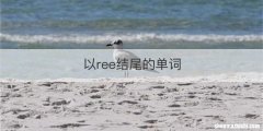 以ree结尾的单词