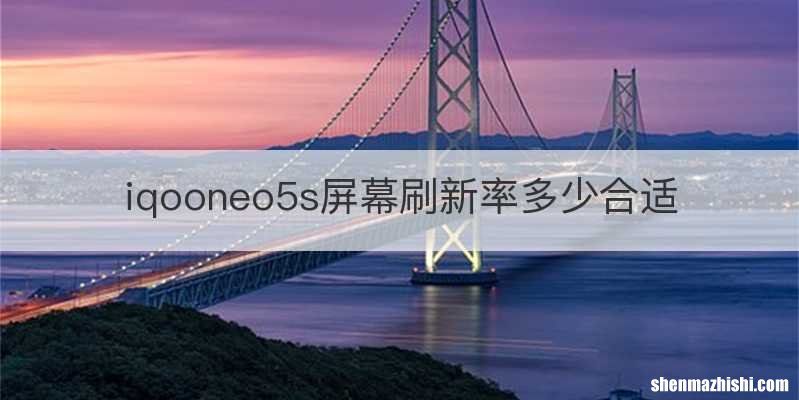 iqooneo5s屏幕刷新率多少合适