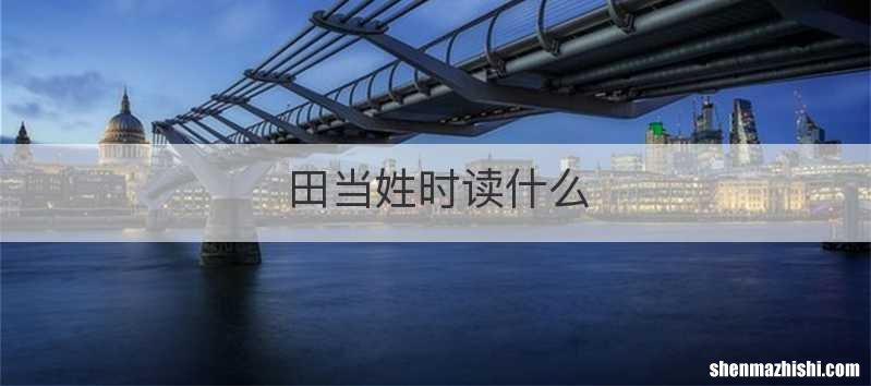 田当姓时读什么