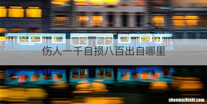 伤人一千自损八百出自哪里