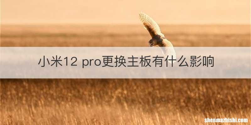 小米12 pro更换主板有什么影响