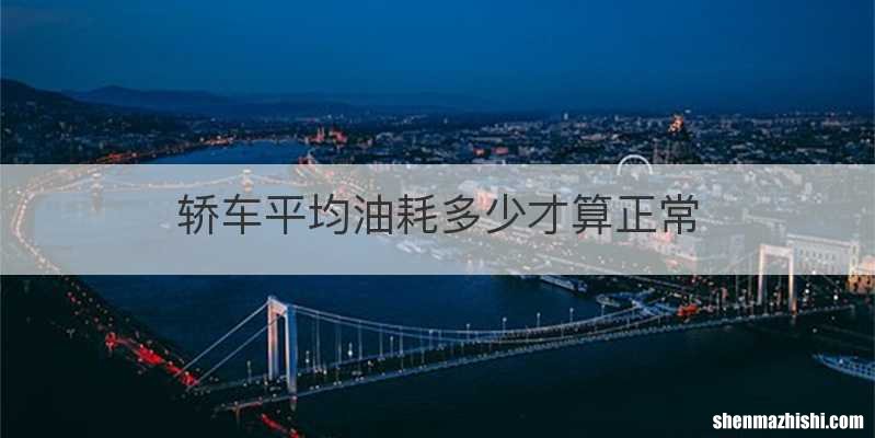 轿车平均油耗多少才算正常