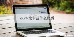 dunk北卡蓝什么材质
