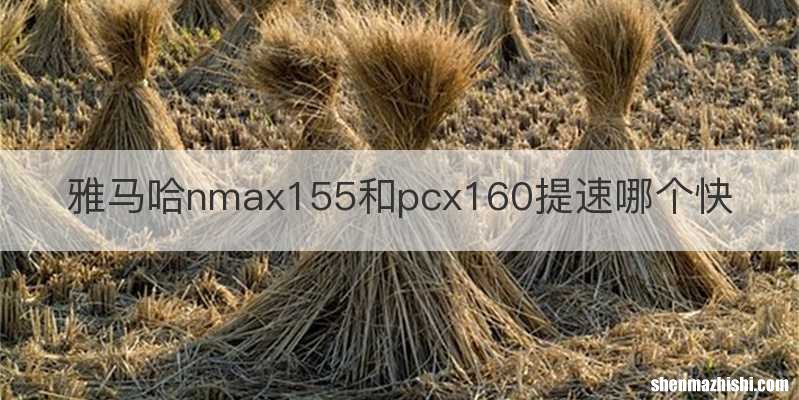 雅马哈nmax155和pcx160提速哪个快