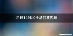 足球149比0全场回放视频