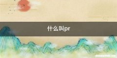 什么叫pr